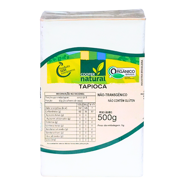 Tapioca Orgânica À Vácuo Coopernatural 500 g