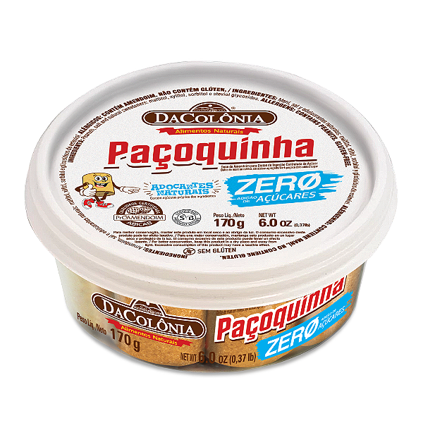 Paçoquinha Rolha Zero Adição de Açúcar DaColônia 170 g