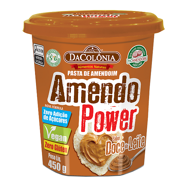 Pasta de Amendoim Amendo Power Doce de Leite DaColônia 450 g
