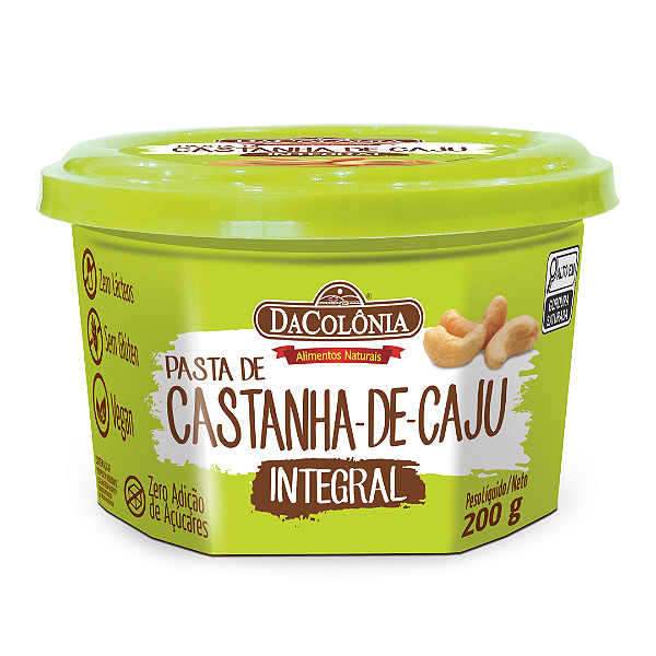 Pasta de Castanha De Caju Integral DaColônia 200 g