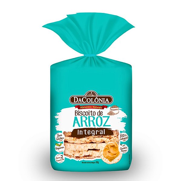 Biscoito de Arroz Integral DaColônia 95g