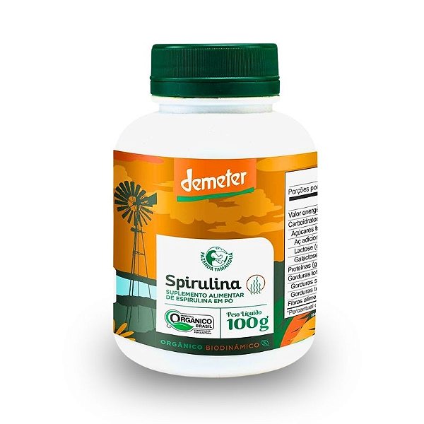 Spirulina Orgânica Biodinâmica em Pó Fazenda Tamanduá 100g