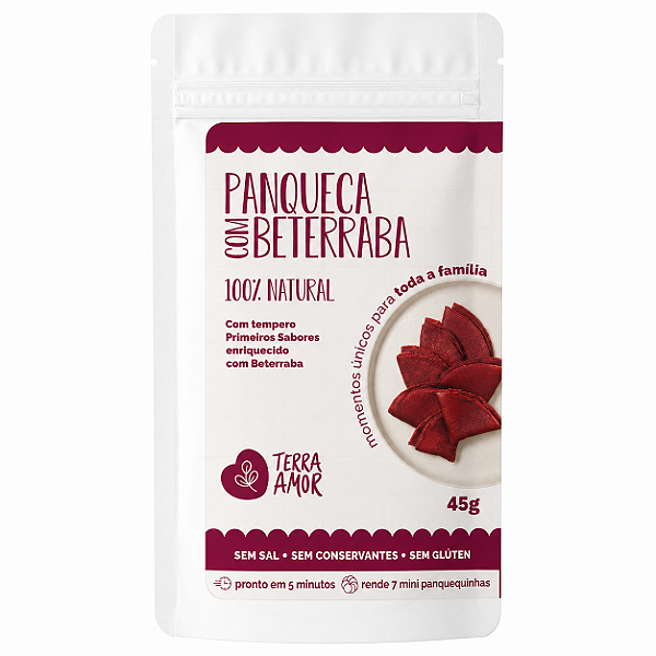 Panqueca de Beterraba 100% Natural Terra Amor 45g