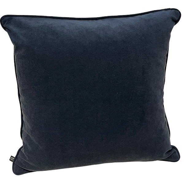 Capa De Almofada Veludo Azul Escuro