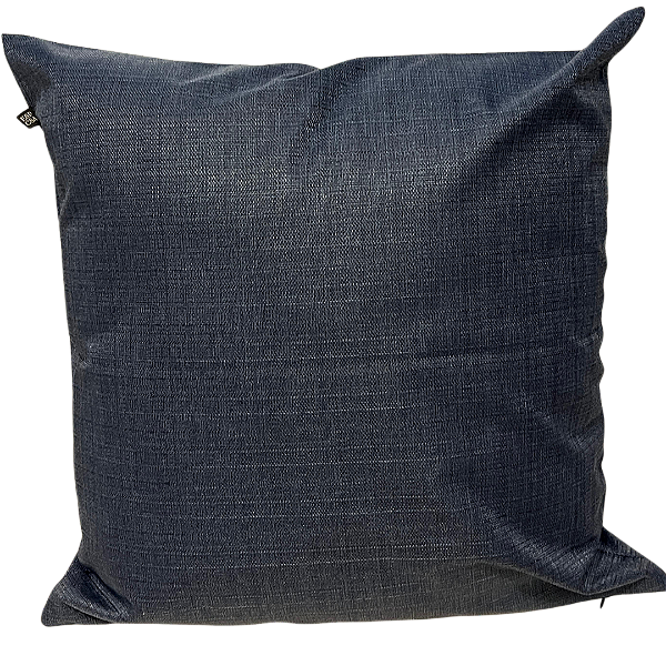Capa De Almofada Texturizada Azul Escuro