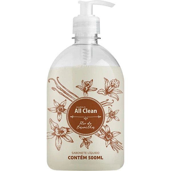 SABONETE LIQ FLOR DE BAUNILHA PUMP 500ML - AUDAX