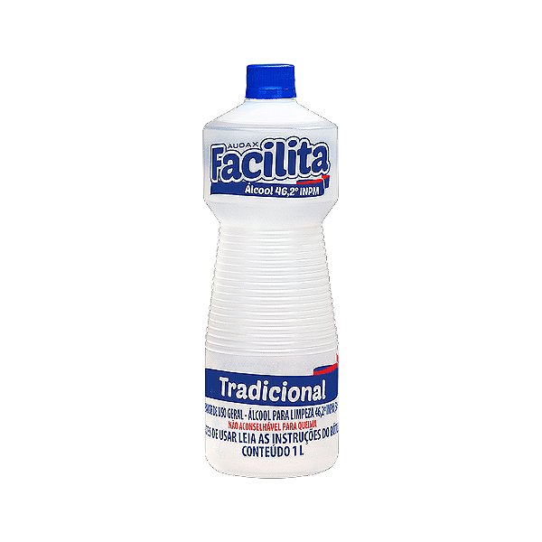 Álcool Líquido Tradicional 46º 1L - Facilita Audax