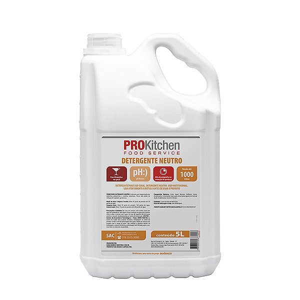 Detergente Neutro ProKitchen 5 L ¿ Audax