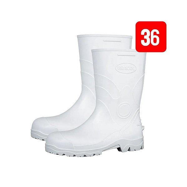 Bota de PVC Nº 36 Branca Bracol