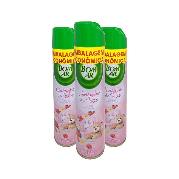 Odorizador Aerossol 360mL Cheirinho de Talco Bom Ar Air Wick