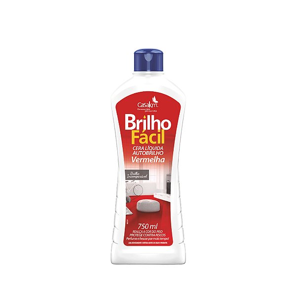 Cera Líquida Vermelha 750mL Brilho Fácil