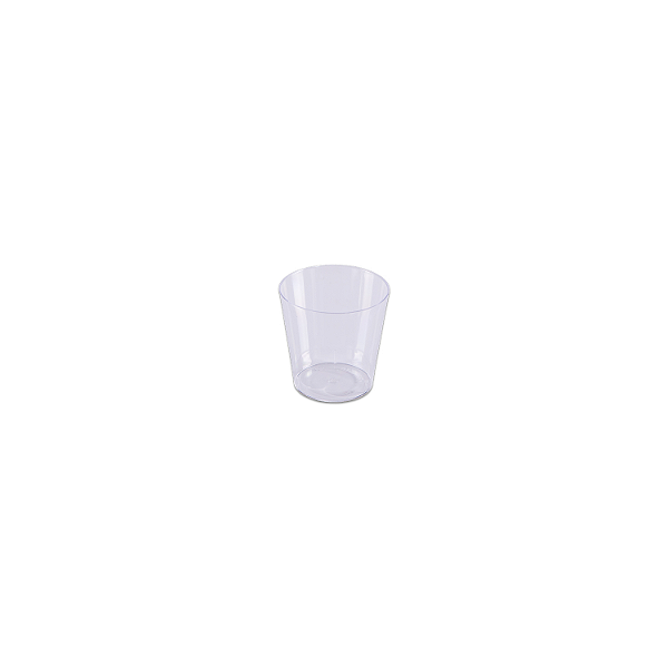 Copo Acrílico Cristal 25mL Mini com 10 unidades Prafesta
