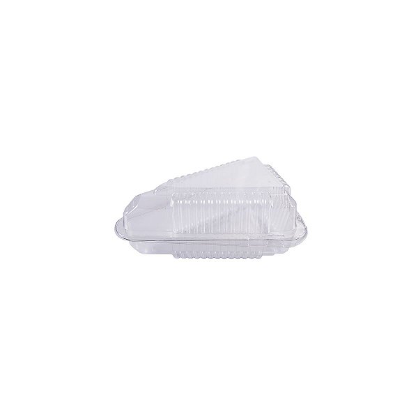 Embalagem para Mini Fatia de Bolo Transparente com 5 unidades Prafesta