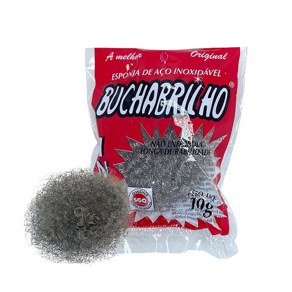 Esponja de Aço Inox Buchabrilho