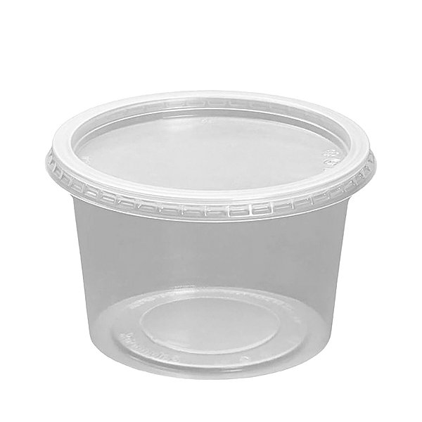 Embalagem Pote com Tampa G315 Cristal 1000mL 20 unidades - Galvanotek