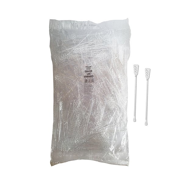 Mexedor de Drink Remo Cristal 11cm com 500 unidades Prafesta