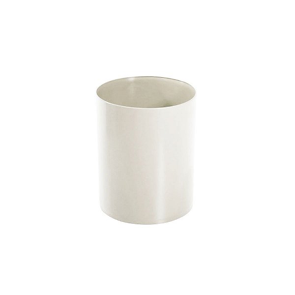 Cesto Plástico Baixo sem Tampa 15L Bege - Trilha