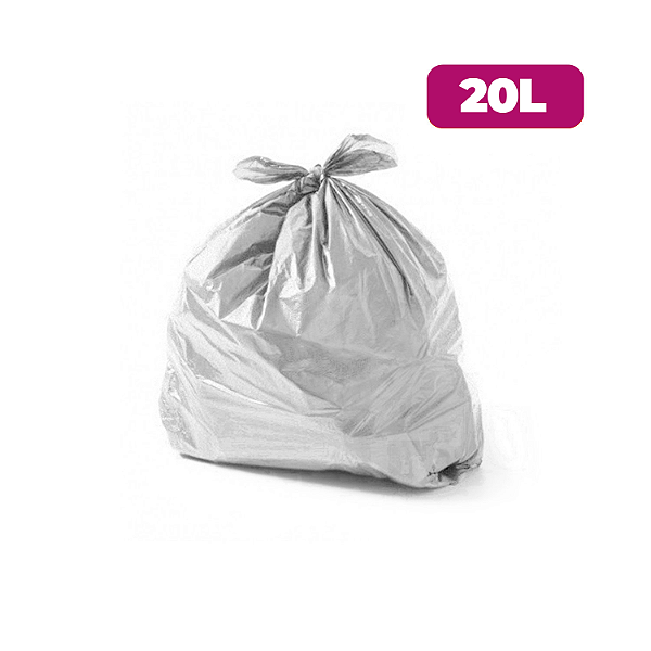 Saco para Lixo Reforçado 20 Lt Leitoso c/ 100 und - Wide Stock