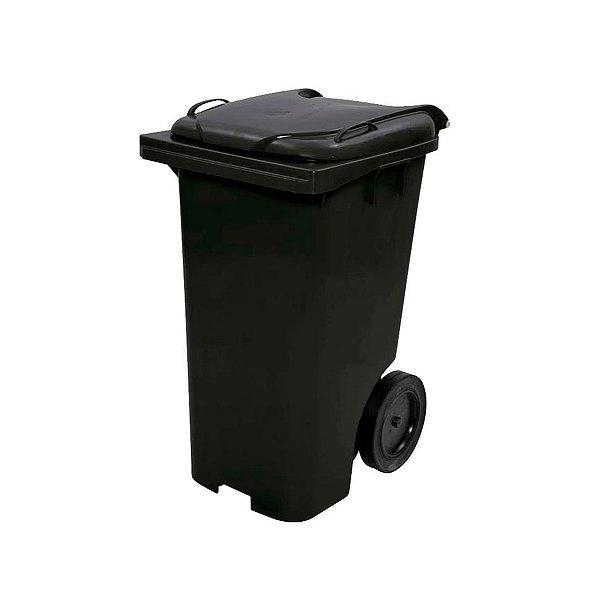 Lixeira Container com Roda 240L Preto - JSN