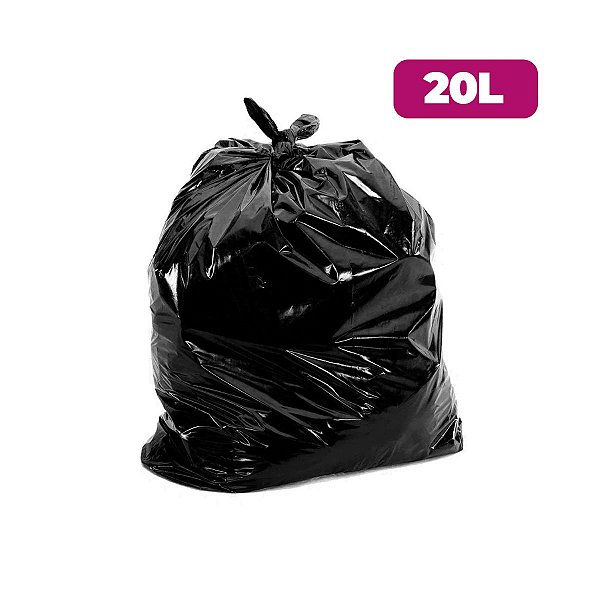 Saco para Lixo Reforçado 20 Lt c/ 100 und - Wide Stock