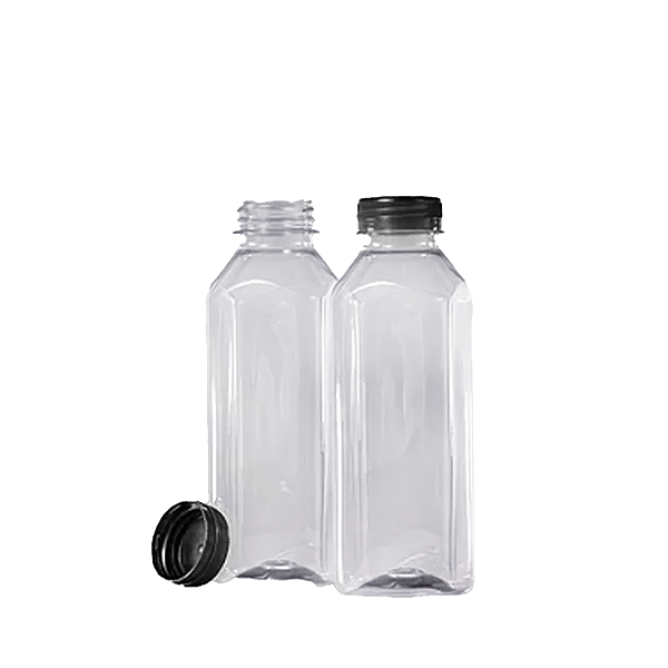 Garrafa Pet Cristal c/ Tampa 500mL c/100un - Wide Stock