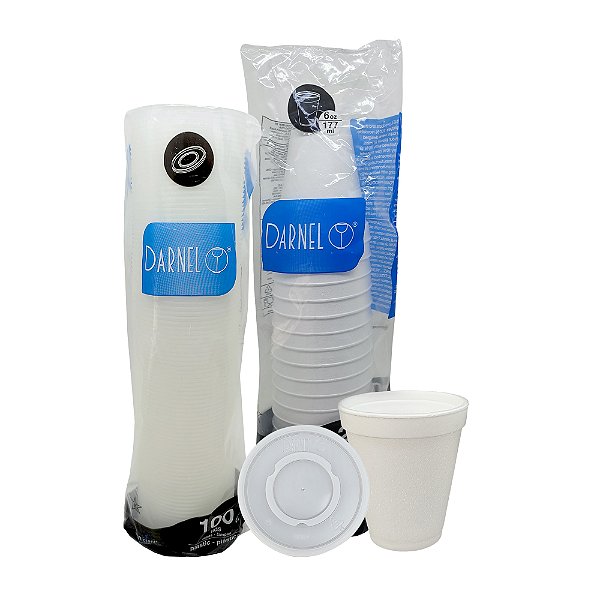 Tampa para Pote 120ml e Copo 180ml 100 unidades - Darnel