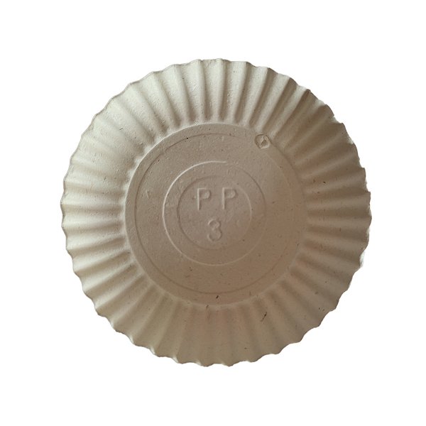 Prato de Papelão N°3 18cm Natural com 100 unidades Sabrina