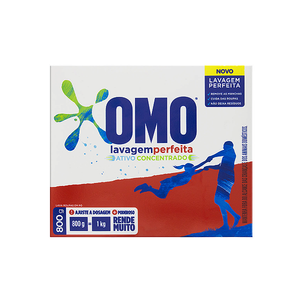 Sabão em Pó Lavagem Perfeita 800g - Omo