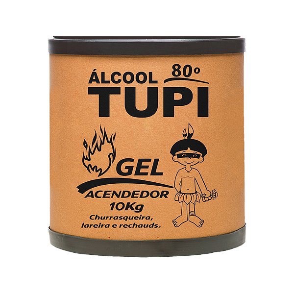 Álcool Gel Acendedor 80º INPM 10kg Tupi