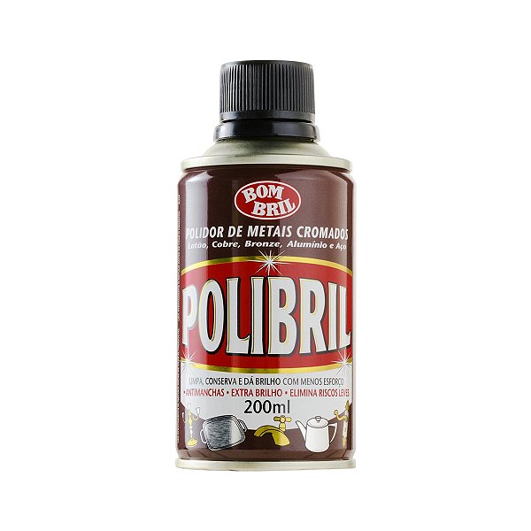 Polidor de Metais Cromados 200mL Polibril
