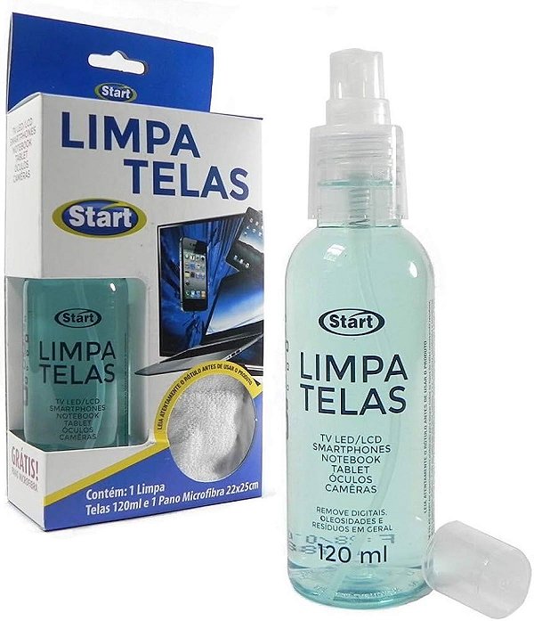 Kit Limpa Telas com 120ml + Pano Start