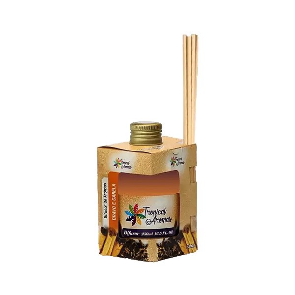 Difusor de Ambiente Cravo e Canela 250ml Tropical Aromas
