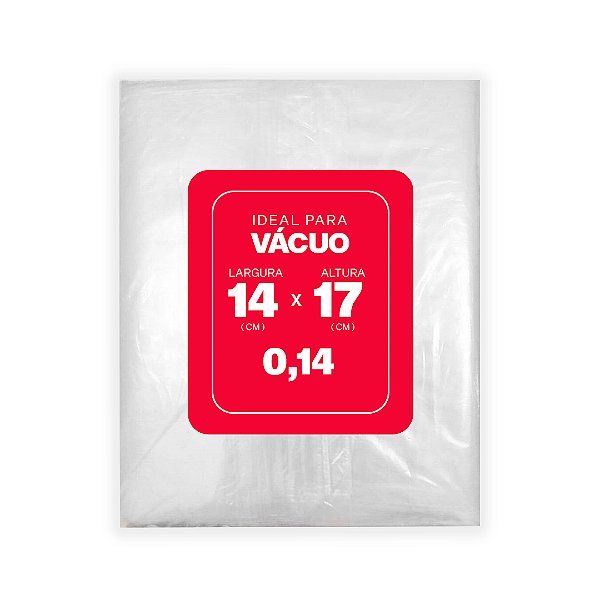 SACO PLAST.P/VACUO 14X17 0,14 C/250