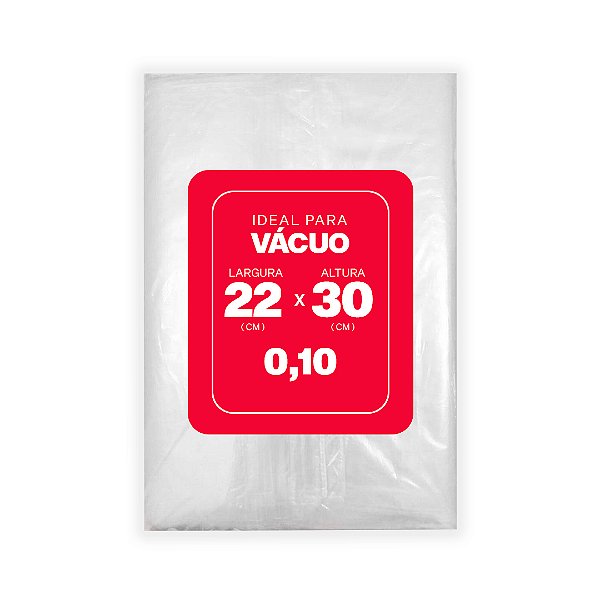 SACO PLAST.P/VACUO 22X30 0,10 C/250