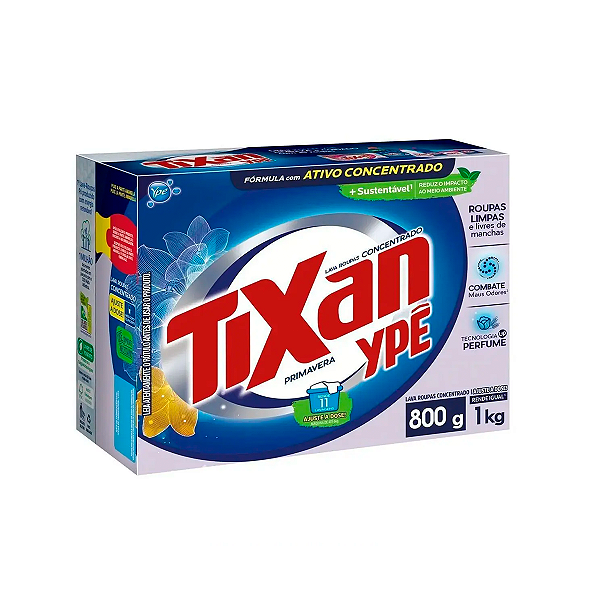 Sabão em Pó 800g Primavera Tixan - Ypê