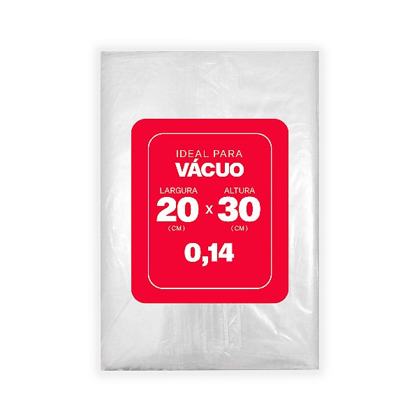 SACO PLAST.P/VACUO 20X30 0,14 C/250