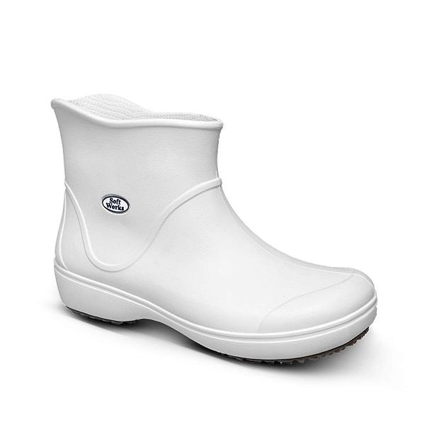 Bota Antiderrapante Cano Curto BB85 Branca Nº 43 Soft Works