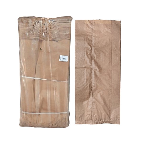Saco de Papel Semi Kraft 7,5kg 47cm x 20cm com 500 unidades