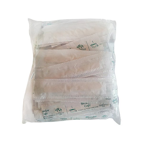 Mexedor de Café Madeira Sachê 10cm 250 unidades Theoto