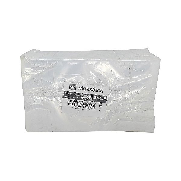 Saco Plástico para Vácuo 18cm x 30cm x 0,12 com 1000 unidades