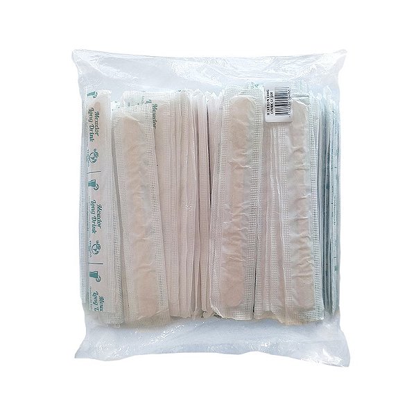 Mexedor Long Drink 17cm de Madeira Sachê 200 unidades Theoto