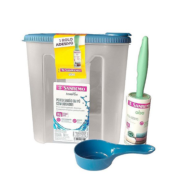 Porta Sabao 2,3l + Tira Pelo - Sanremo