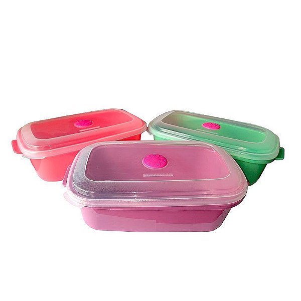 Pote Retangular 3 pcs 1100ml -  Sanremo