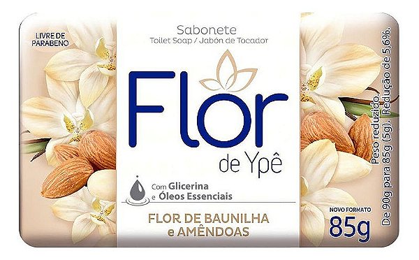 Sabonete Em Barra Flor Baunilha E Amendoa 85G - Ype