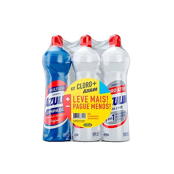 KIT CLORO AZULIM 3X500ML