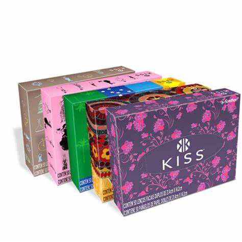 Lenço de Papel com 50 unidades Kiss