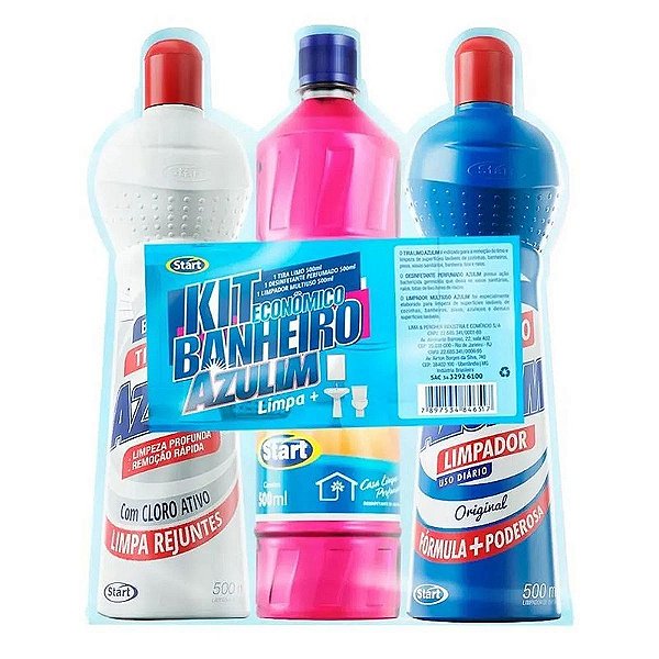 KIT BANHEIRO AZULIM 3X500ML