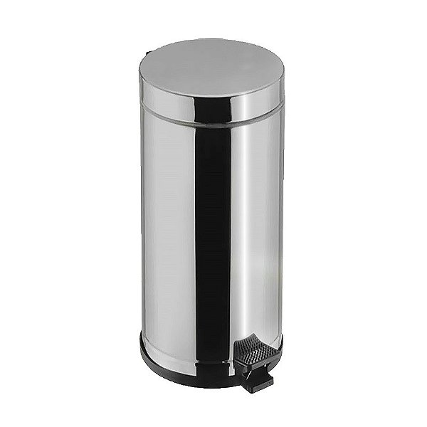 Lixeira Redonda Inox com Pedal 15 Litros Viel
