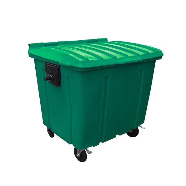 LIXEIRA CONTAINER 1000L C/RODA VERDE LP
