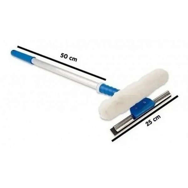Rodo 2 em 1 Lavador e Limpador 35cm com Cabo 50cm Sanches